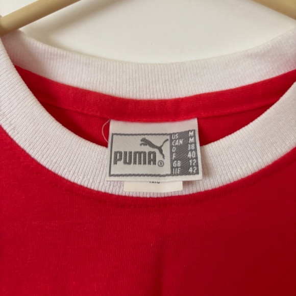 Puma T-Shirt - Vintage/Retro -  RED - Medium  - NWOT - Picture 3 of 3
